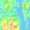 Kopervik topographic map, elevation, terrain