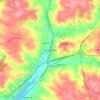 Graniteville topographic map, elevation, terrain