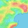 Kerigou topographic map, elevation, terrain