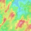 Les Salles topographic map, elevation, terrain