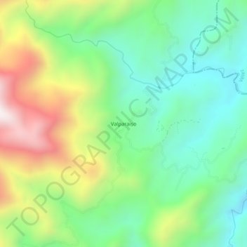 Valparaiso topographic map, elevation, terrain