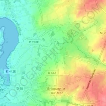 La Blanche Maison topographic map, elevation, terrain