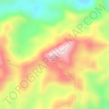 Mirante da Embratel topographic map, elevation, terrain