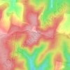 Mount Trickett topographic map, elevation, terrain
