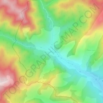 Bâsca Chiojdului topographic map, elevation, terrain