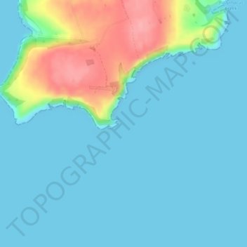 Frower Point topographic map, elevation, terrain