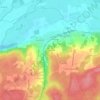 Les Rochettes topographic map, elevation, terrain