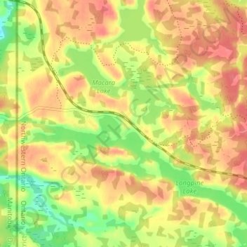 Ingolf topographic map, elevation, terrain