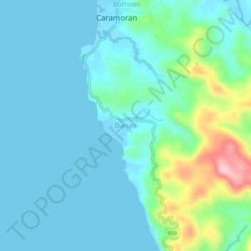 Dariao topographic map, elevation, terrain