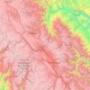Jauja topographic map, elevation, terrain