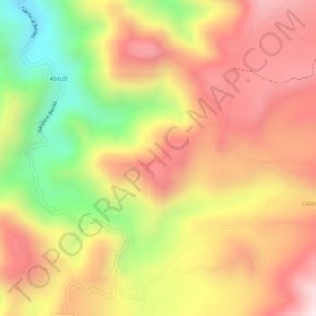 SAN RAFAEL topographic map, elevation, terrain