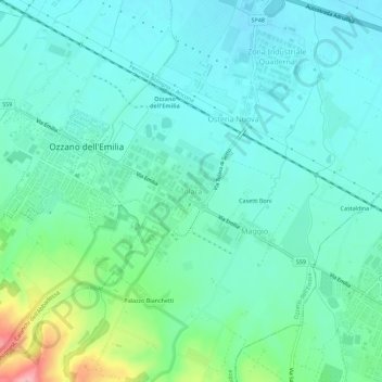 Tolara topographic map, elevation, terrain