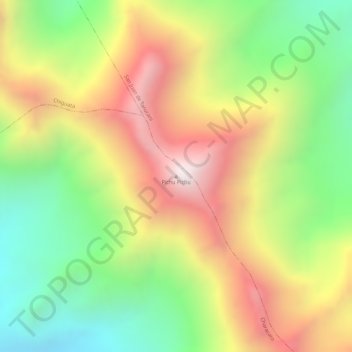 Pichu Pichu topographic map, elevation, terrain