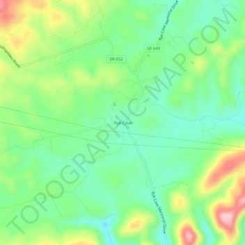 Rye Cove topographic map, elevation, terrain