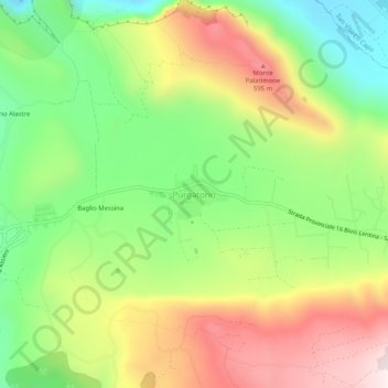 Purgatorio topographic map, elevation, terrain