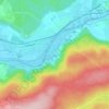Arcier topographic map, elevation, terrain