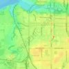 Spenard topographic map, elevation, terrain