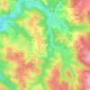Le Bourg topographic map, elevation, terrain