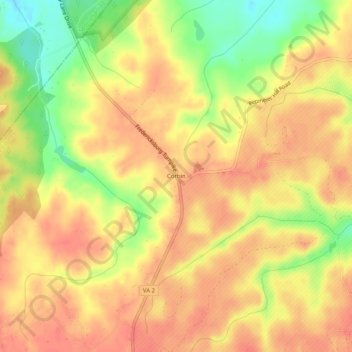 Corbin topographic map, elevation, terrain