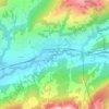 Les Revers topographic map, elevation, terrain