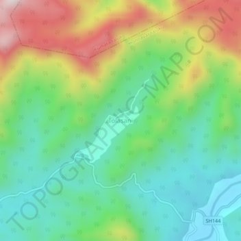 Tolasani topographic map, elevation, terrain