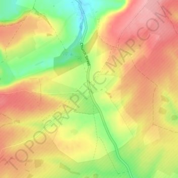 Gore Cross topographic map, elevation, terrain