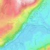 La Brasserie topographic map, elevation, terrain