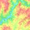 La Brousse topographic map, elevation, terrain