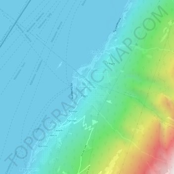 Sommavilla topographic map, elevation, terrain