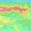Guatire topographic map, elevation, terrain