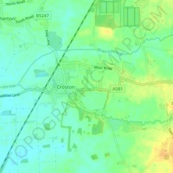 Cock Robin topographic map, elevation, terrain