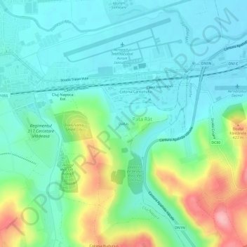 Dallas topographic map, elevation, terrain