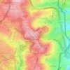 Mount Scopus topographic map, elevation, terrain