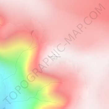 Austerdalsfjellet topographic map, elevation, terrain