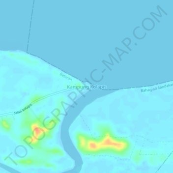 Kolapis Village topographic map, elevation, terrain