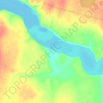 Savonoski topographic map, elevation, terrain