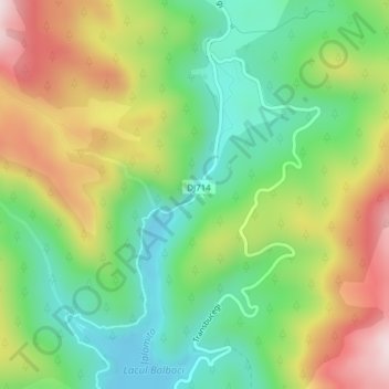 Cheile Tătarului topographic map, elevation, terrain
