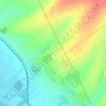 Les Madilles topographic map, elevation, terrain