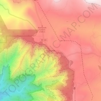 North View topographic map, elevation, terrain