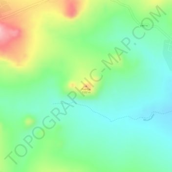 Poortjie topographic map, elevation, terrain