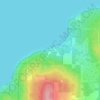 Sand Bay topographic map, elevation, terrain