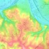 Pareau topographic map, elevation, terrain