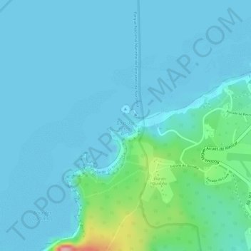 Baía dos Porcos topographic map, elevation, terrain