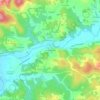 Le Haut Bourg topographic map, elevation, terrain