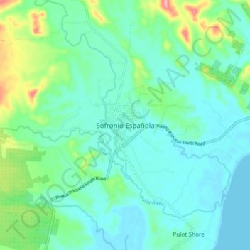 Sofronio Española topographic map, elevation, terrain
