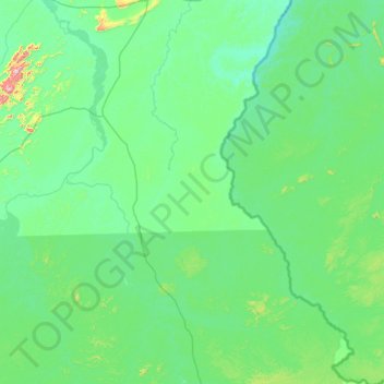 East Berbice-Corentyne Region topographic map, elevation, terrain