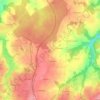 Les Gonnins topographic map, elevation, terrain