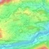 Hofmark topographic map, elevation, terrain