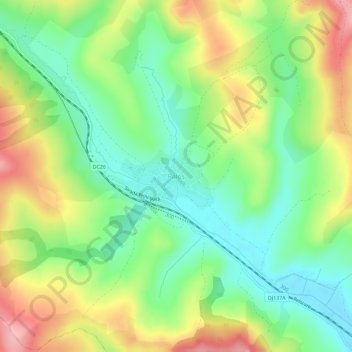 Paloș topographic map, elevation, terrain
