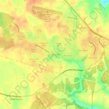 Wildewood topographic map, elevation, terrain